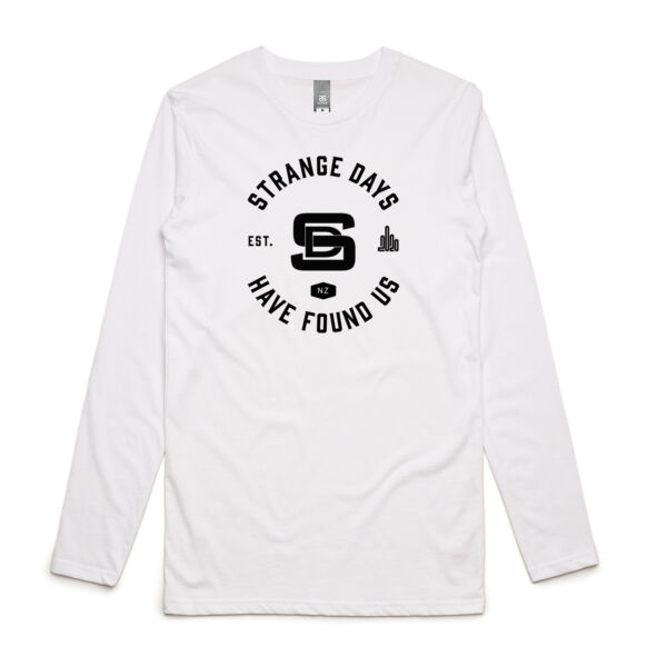 STRANGE DAYS HAVE FOUND US - Mens Ink Longsleeve Tee Thumbnail