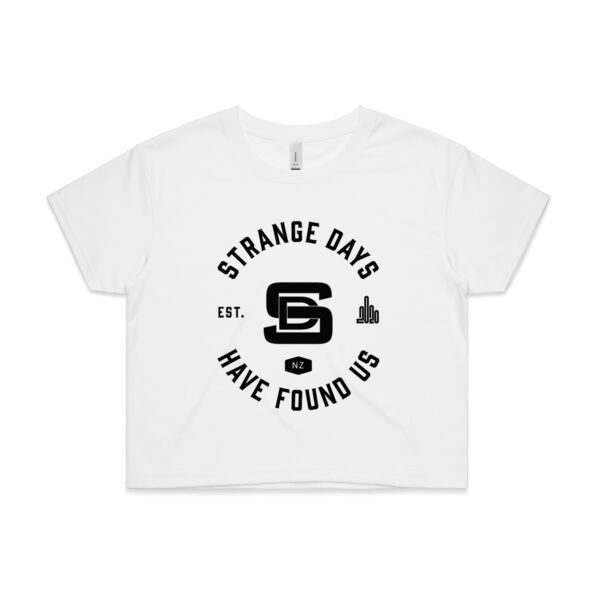 STRANGE DAYS HAVE FOUND US - Womens Crop Tee Thumbnail