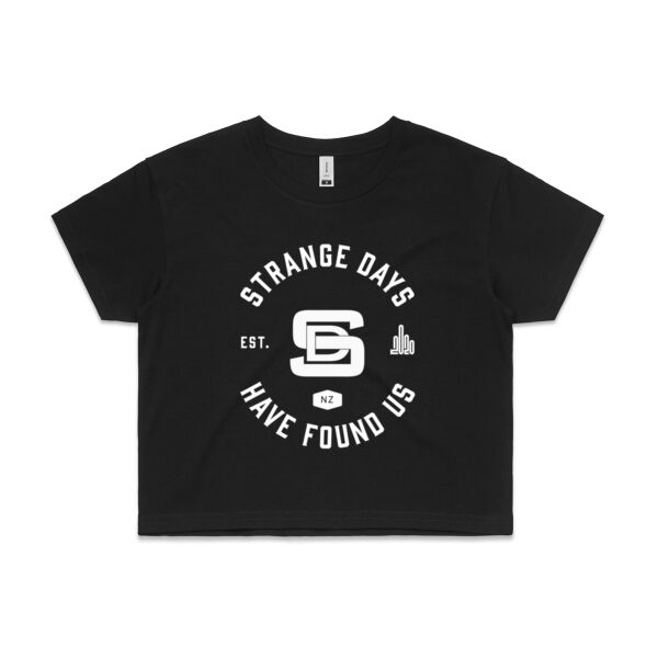 STRANGE DAYS HAVE FOUND US  - Womens Crop Tee Thumbnail