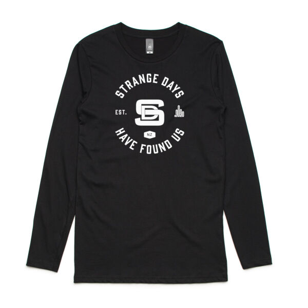 STRANGE DAYS HAVE FOUND US  - Mens Ink Longsleeve Tee Thumbnail