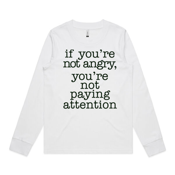 ARE YOU PAYING ATTENTION?-Womens Dice Longsleeve Tee Thumbnail