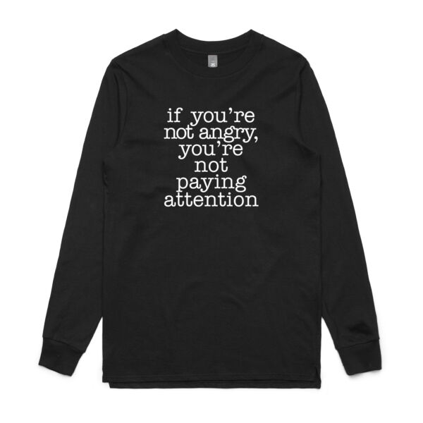 ARE YOU PAYING ATTENTION? - Mens Base Longsleeve Tee Thumbnail