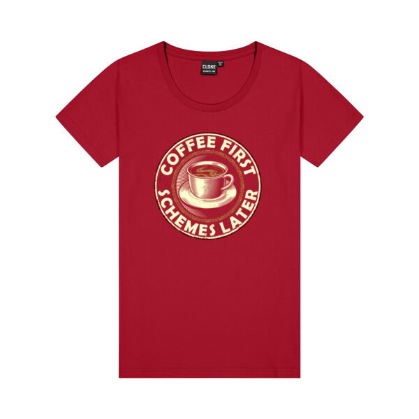 COFFEE FIRST! - Womens Silhouette Tee Thumbnail