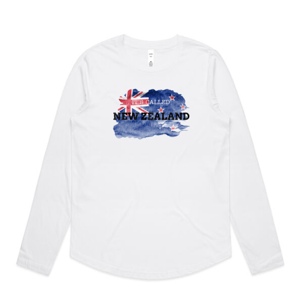 NEW ZEALAND - Womens Curve Longsleeve Tee Thumbnail
